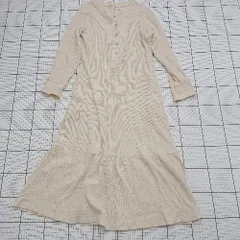 ◇ ⊇ エンジェリーベ シンプル系 長袖 授乳服 パジャマ サイズM ベージュ系 レディース E  【1508200024080】