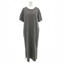 ザノースフェイス THE NORTH FACE ショートスリーブワンピース カットソー ロゴ 半袖 マキシ ロング L グレー NTW32357 /AE