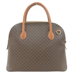 【本物保証】 超美品 セリーヌ CELINE マカダム柄 ハンドバッグ M93 ブラウン 大きい
