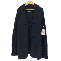 ポロバイラルフローレン Polo by RALPH LAUREN 90s EXCLUSIVE OF DECORATION ショールカラー コットンリネン トグル ダッフルカーディガン メンズ  XXL/TTG