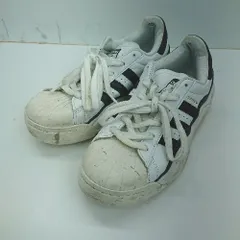 ◇ Θ adidas アディダス 3本ライン ローカット スニーカー シューズ サイズ23.5 ホワイト系 レディース E  【1501230010658】