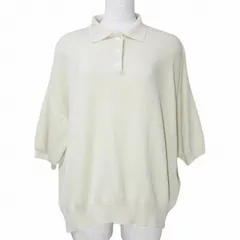 フリークスストア FREAKS STORE 美品 25SS サマーニット 半袖 ポロシャツ ビッグシルエット オーバーサイズ ナチュラル フリーサイズ X