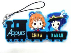 [중고] 스트랩 (캐릭터) 치카 & 카난 Big 러버 스트랩 Duo Ver. [러브라이브! 선샤인!! Aqours 2nd LoveLive! HAPPY PARTY TRAIN TOUR]