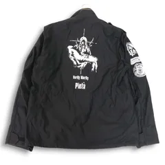 YMCL KY ワイエムシーエル ケーワイ 通年 バック&袖プリント★ M-65 ミリタリー フィールド ジャケット Sz.M メンズ 黒
