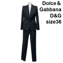 ●◆ ドルチェアンドガッバーナ D&G パンツスーツ セットアップ テーラード ウール混 36 S 7号 レディース S5V330