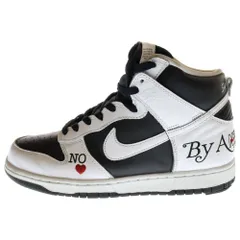 NIKE SB (ナイキエスビー) ×SUPREME DUNK HIGH BY ANY MEANS DN3741-002 シュプリーム ダンク バイエニーミーンズ ハイカットスニーカー US9.5/27.5cm ホワイト/ブラック