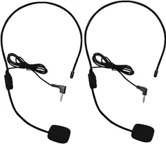 ヘッドセットマイクキット 有線タイプ 拡声器用 指向性マイク ２個セット