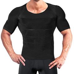 [Arecom] 加圧シャツ メンズ 加圧インナー コンプレッショントップス 半袖 加圧式Tシャツ スポーツインナー 半袖シェイプウェア インナーシャツ メンズ