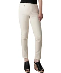 [グリーンパキラ] スキニー レディース ズボン ストレッチ テーラードパンツ 春 夏 秋 イージーパンツ ボトムス ウエストゴム 大きいサイズ ハイウエスト 股下長め パンツ 薄手 ロング 女性 スラックス レギンス 婦人 [アイボリー] [LL] [標準]