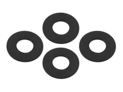 【特価商品】内径8mm(外径18mm×厚さ1mm) 4個入り ラバーワッシャーセット ユニバーサル 100411 バイク用品 FAITH) ポッシュフェイス(POSH