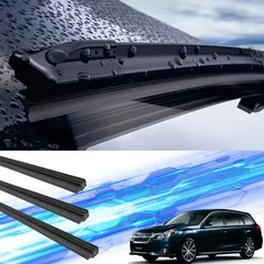 レガシー レガシィ ツーリングワゴン アウトバック ワイパー 替えゴム 適合サイズ 純正互換品 運転席 助手席 リア 3本セット SUBARU 交換セット BR9 BRG BRF BRM WeCar