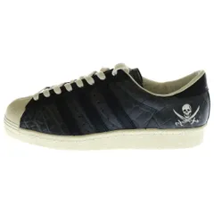 adidas (アディダス) ×NEIGHBORHOOD SUPERSTAR 80V NBHD ネイバーフッド ローカット スニーカー ブラック US8.5/26/5cm B34070