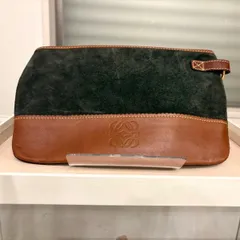 《クーポン配布中》ロエベ アナグラムロゴ ポーチ クラッチバッグ セカンドバッグ バイカラー【LOEWE】