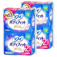 【迅速発送】ソフィ ボディフィット ナイトガード 夜用 羽なし 26cm 44枚(11枚入×4個)(生理用品 ナプキン)