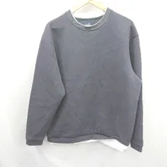 ◇ ⊇ GLOBAL WORK グローバルワーク 長袖 トレーナー サイズL チャコール系 メンズ E  【1506300029769】