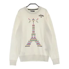サイズ：M CALLAWAY キャロウェイ  長袖ニットセーター エッフェル塔  ホワイト系 [240101427892] ゴルフウェア メンズ ストスト