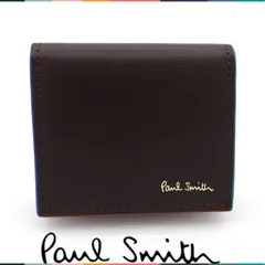 【国内正規品・未使用】ポールスミス Paul Smith 小銭入れ コインケース カラードエッジ  財布 牛革 レザー 若干訳あり  PS4117
