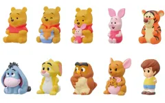 【中古】キーホルダー・マスコット(キャラクター) 全10種セット 「くまのプーさん ソフビパペットマスコット」