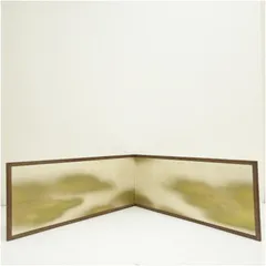 割引❣️「母」 金砂子 銀揉み 両面 替え襖 風炉先屏風 元箱 （205①） 割引❣️「母」 金砂子 銀揉み 両面 替え襖 風炉先屏風 元箱 （205①