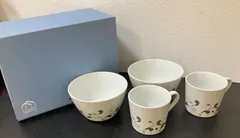 【26211】Francfranc　フランフラン　コップ　皿　4点セット　箱付き　長期保管品　現状品　中古品