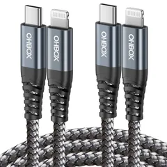 【新着商品】13 14 12 iPhone iPhone Pro ライトニングケーブルPD対応 Max 急速充電＆同期 ナイロン編み 11 Lightningケーブル Lightningケーブル XS C XR USB MFi認証 X 充電器ケーブル 8 2本