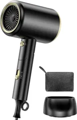ドライヤー 1400W 大風量速乾 高濃度マイナスイオン 高效動力 折り畳み式超軽量設計 3段階温度調節 冷風/熱風 低騒音 過熱保護機能 便捷持ち運び 恒温ヘアケア 髪質改善 静電気抑制 抜け毛改善  HairDryer-CFJ06-2025d1
