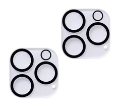 カメラフィルム iPhone 16 Pro/iPhone 16 Pro Max 用 カメラ保護 全面保護 黒縁取り レンズカバー アイフォン16プロ/16プロマックス 対応 2枚セット