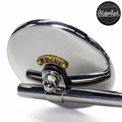 JCMAミラー φ80 ポリッシュ ハーレーダビッドソン用 2個セット MOTOR ROCK (MR-HC063P)