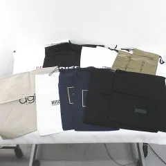 レッド ヴァレンティノ 12枚セット 保存袋 収納袋 巾着 純正 付属品 ロゴ デザイン違い サイズ違い ディーゼル / ヒミコ / アージレバイルコライン / ドリスヴァンノッテン / ピエールアルディ / モスキーノチープアンドシック / トリッカーズのサムネイル