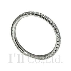 CARTIER　カルティエ　エタンセル　ドゥ　ウェディング　リング　B4210446　750WG　パヴェダイヤモンド　＃46　指輪　6号　Au750　K18WG　18金　ホワイトゴールド　エタニティ　フルサークル【中古】【74855】
