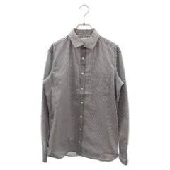 kolor (カラー) 18SS ギンガムチェック シアサッカー 長袖 シャツ ネイビー 18SCM-B02113のサムネイル