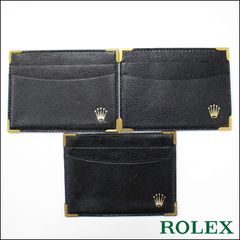 ROLEX純正 カードケース ギャランティーケース 保証書ケース 紙ギャラ 101.20.34 黒 3枚セット vintage