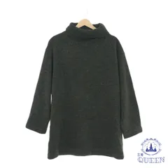 ☆美品☆ UNIQLO ユニクロ トレーナー トップス タートルネック 長袖 レディース グレー L 901-6860 送料無料 古着