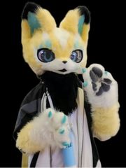 着ぐるみヘッド ウサギ耳 黒と白 兎面 全頭ヘッド ケモノ マスク