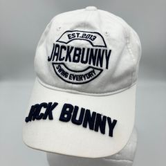 Jack Bunny!! ジャックバニー ゴルフ キャップ 帽子 ロゴ 刺繍 ホワイト 白 レディース SG149-24