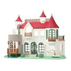 O シルバニアファミリー ﾊ-52 きらめく水辺の赤い屋根のお家 エポック社  シルバニア 3歳 女の子 男の子 ドール おうち 8歳以上 おもちゃ ドールハウス Sylvanian Families人形 ギフト 誕生