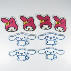 ㊵　アイロンワッペン　ワッペン　シナモロール　マイメロディ　８点セット　サンリオ　シナモン　マイメロ