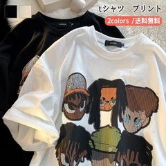 送料無料　tシャツ メンズ 半袖 プリント トップス クルーネック ユニセックス カットソー ロゴT ゆったり 春夏秋 ティーシャツ カジュアル カッコイイ おしゃれ