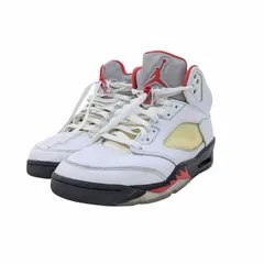 Nike Air Jordan 5 Retro Fire Red 2020 ナイキ エアジョーダン5 レトロ ファイヤーレッド ホワイト DA1911-102 サイズ 27.5