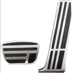 【アルミ合金製】トヨタ車専用 ATペダルセット 2点セット（ブレーキ・アクセル）滑り止め付き｜アルファード・ヴェルファイア・クラウン・ハリアー・RAV4・プリウス60系対応