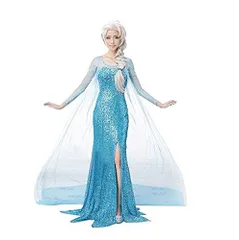 新品 アナと雪の女王 エルサドレス 3点セット コスチューム レディース Lサイズ