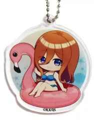 【中古】キーホルダー 中野三玖(ミニキャラ) 「五等分の花嫁∽×カラオケ まねきねこ トレーディングアクリルキーホルダー」