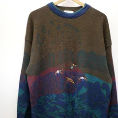 80s カナダ製 St Michael 幾何学模様総柄ニット セーター 70s 80s USA製 Men's Store セーター L RN15099 - メルカリ