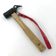 中古 SnowPeak・LOGOS ペグ7本と真鍮ヘッドペグハンマーセット ペグハンマー PRO.C（アウトドアグッズ）｜Snow Peak