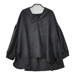 sirone セーラーカラーサーキュラーシャツ  ブラウス シャツ チャコールグレー レディース シロネ【中古】5-0324M∞ sirone セーラーカラーサーキュラーシャツ ブラウス シャツ