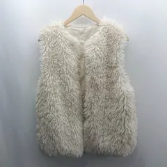 ◇ ⊇ mystic ミスティック プードルエコファー 袖なし ベスト サイズONE オフホワイト レディース E  【1501160038340】