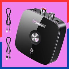 【Popular Item】 Audio Receiver 【TELEC Certification Number: R211-190314】 Bluetooth 5.3 3.5mm AUX + RCA Bluetooth Receiver EDR Power Saving Compatible UGREEN Wireless Conversion for Stereo Systems/TVs/Speakers etc. AAC Compatible