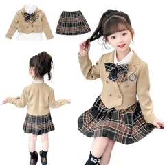 フォーマルスーツ ガールズ 小学生 女の子 入学式 卒業式 セットアップ 中学生 ジャケット シャツ 蝶リボン スカート フォーマルスーツ 卒服 ジュニアスーツ フォーマル 卒業式服 お受験 発表会