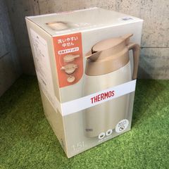 C8672 【未使用品】 THERMOS サーモス ステンレスポット 1.5L クリームホワイト TTB-1501 魔法びん構造 保温保冷