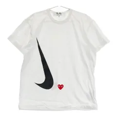 PLAY COMME des GARCONS プレイコムデギャルソン ×NIKE 半袖Tシャツ  ホワイト系 XL [240101292256] メンズ